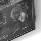 Epic Art 'Self-Digging Military Tank Blueprint Patent Chalkboard' Acrylic Glass Wall Art,24x36