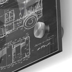 Epic Art 'Military Vehicle Blueprint Patent Chalkboard' Acrylic Glass Wall Art,24x36