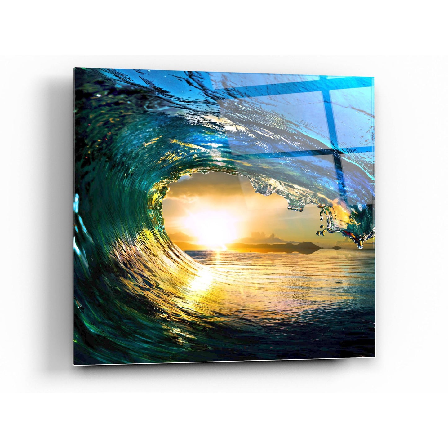 Epic Art 'The Language of Waves' Acrylic Glass Wall Art,36x36
