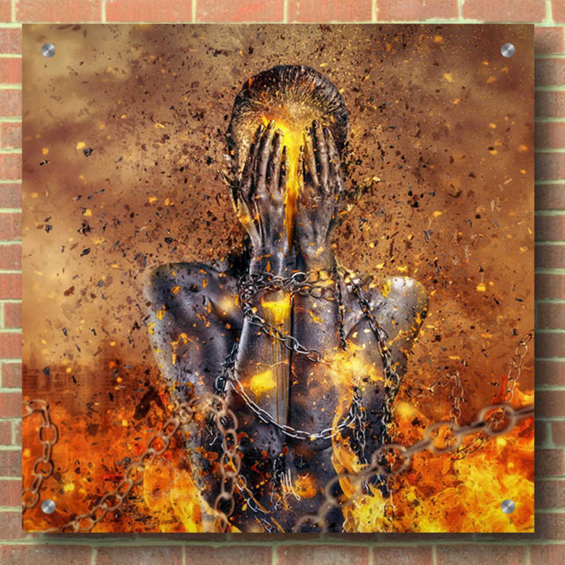 Epic Art 'Through Ashes Rise' by Mario Sanchez Nevado, Acrylic Glass Wall Art,36x36