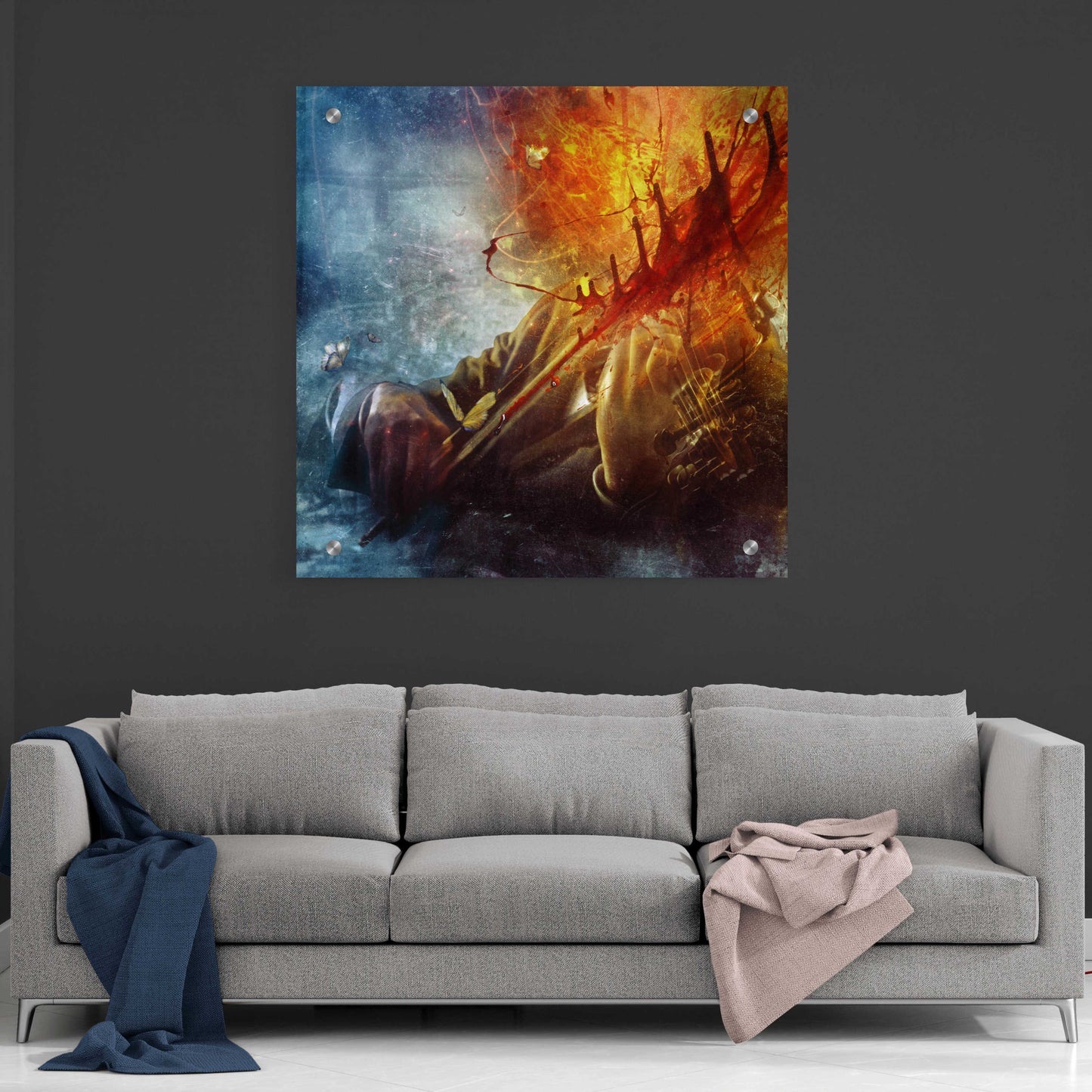 Epic Art 'A Look Into The Abyss' by Mario Sanchez Nevado, Acrylic Glass Wall Art,36x36