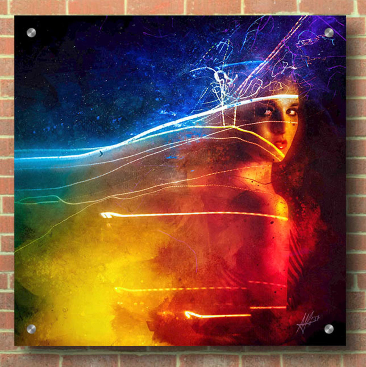 'Flashback' by Mario Sanchez Nevado, Acrylic Glass Wall Art,36x36