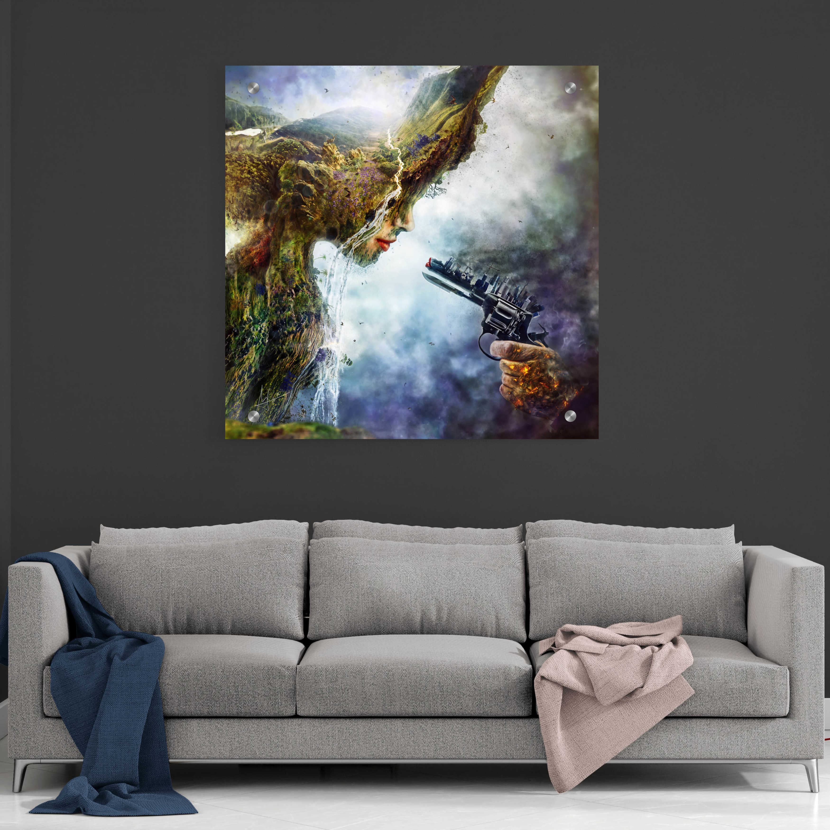 Quadro Su Tela 'Indifference' Di Mario Sanchez Nevado - Cortesi Home - 71x71 Cm