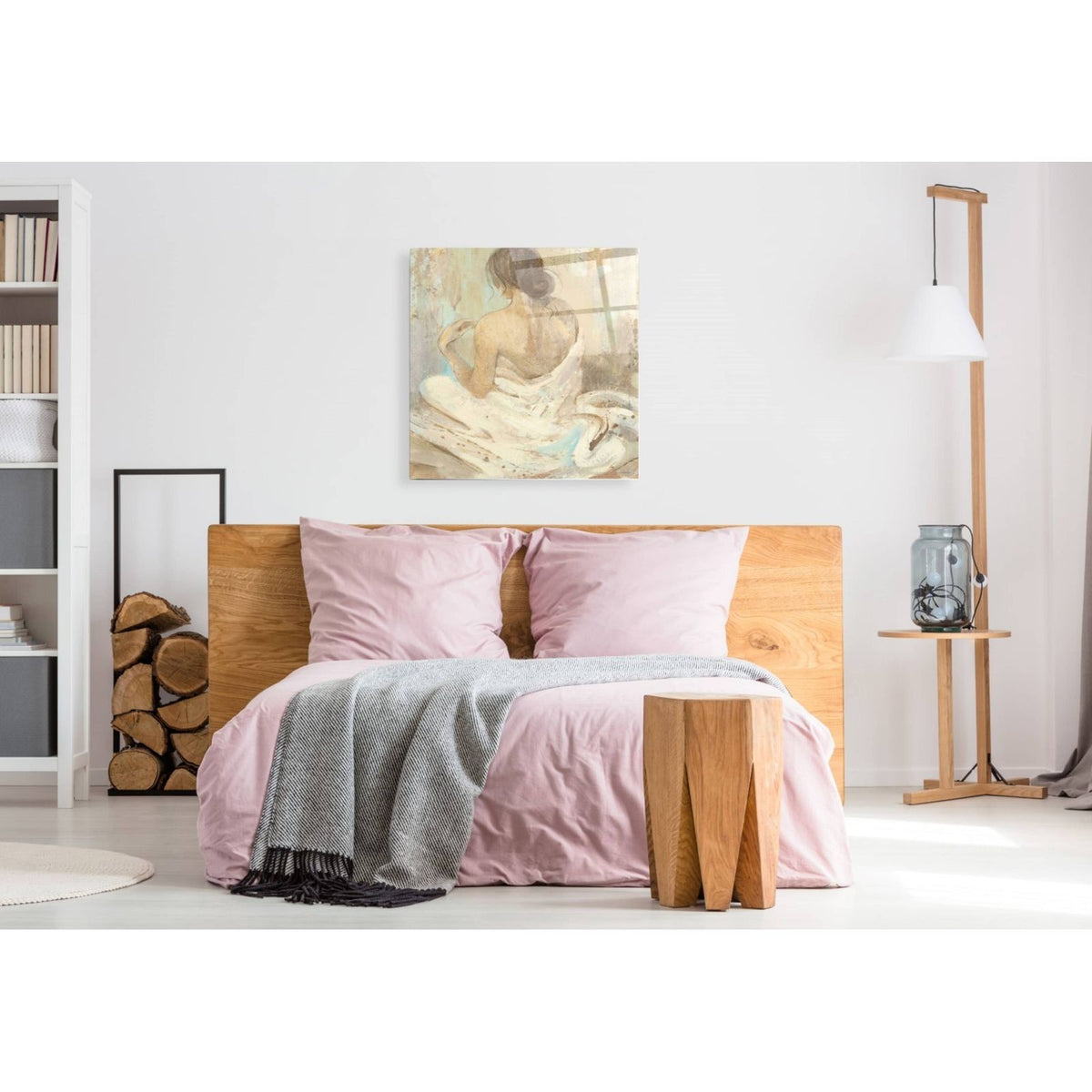 Abstract Figure Study II by Albena Hristova - 36x36 acrylic wall art in a room