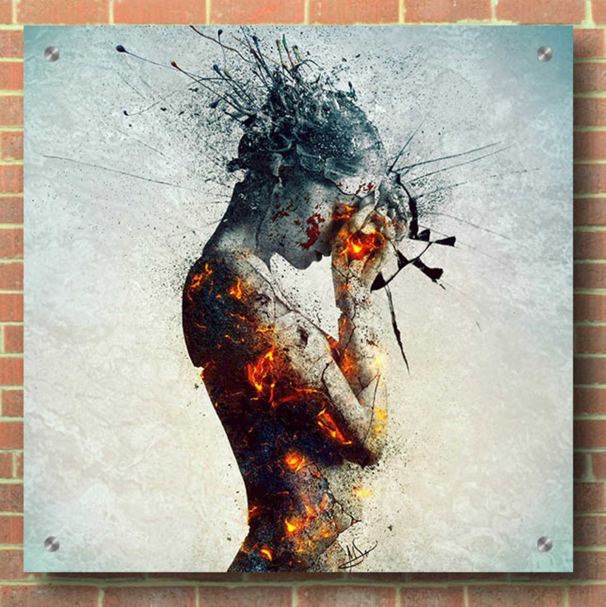 Epic Art 'Deliberation' by Mario Sanchez Nevado, Acrylic Glass Wall Art,36x36