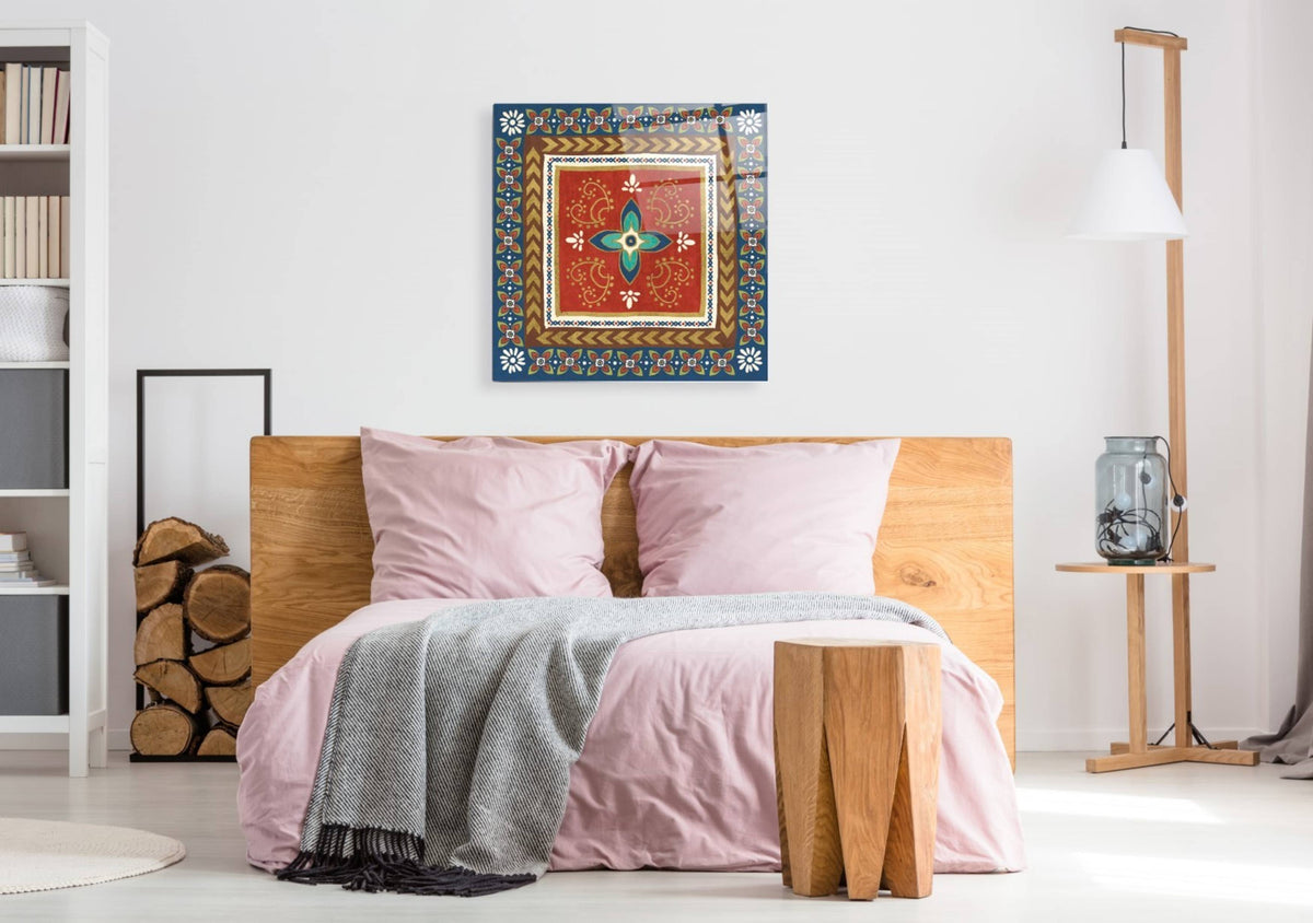 Epic Art 'Mexican Fiesta II' by Veronique Charron, Acrylic Glass Wall Art,36x36
