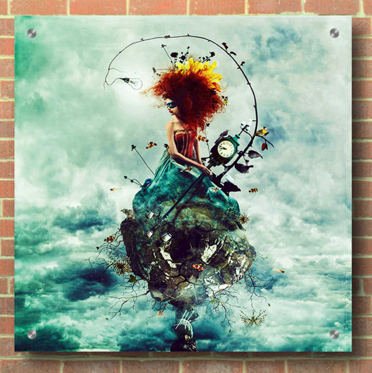 Epic Art 'Delirium' by Mario Sanchez Nevado, Acrylic Glass Wall Art,36x36