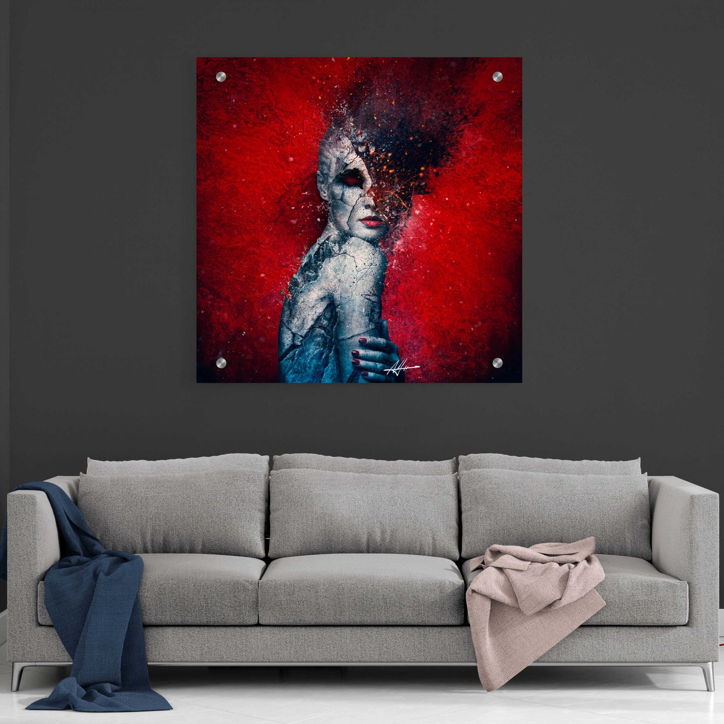 Epic Art 'Indifference' by Mario Sanchez Nevado, Acrylic Glass Wall Art,36x36