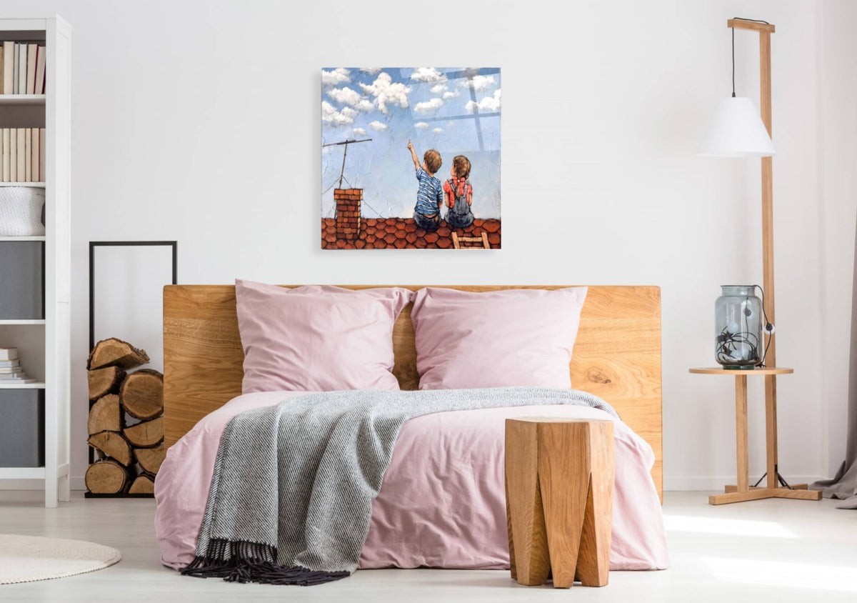 Epic Art 'Counting Clouds' by Alexander Gunin, Acrylic Glass Wall Art,36x36