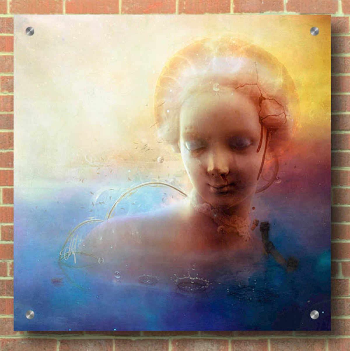Epic Art 'Anachronic Circles' by Mario Sanchez Nevado, Acrylic Glass Wall Art,36x36