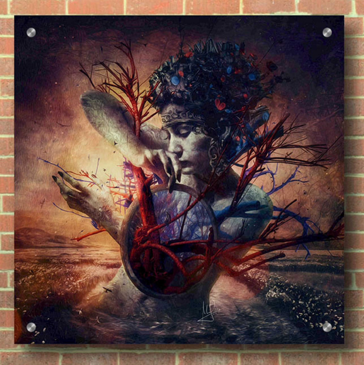 Epic Art 'Blossom' by Mario Sanchez Nevado, Acrylic Glass Wall Art,36x36