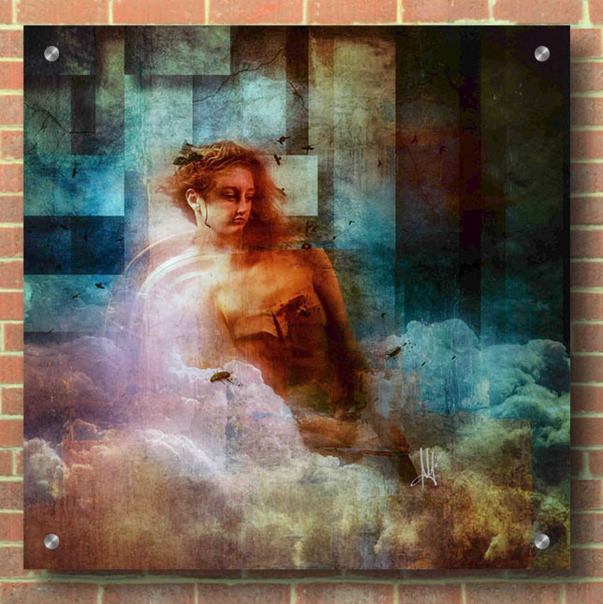 Epic Art 'Clouds' by Mario Sanchez Nevado, Acrylic Glass Wall Art,36x36