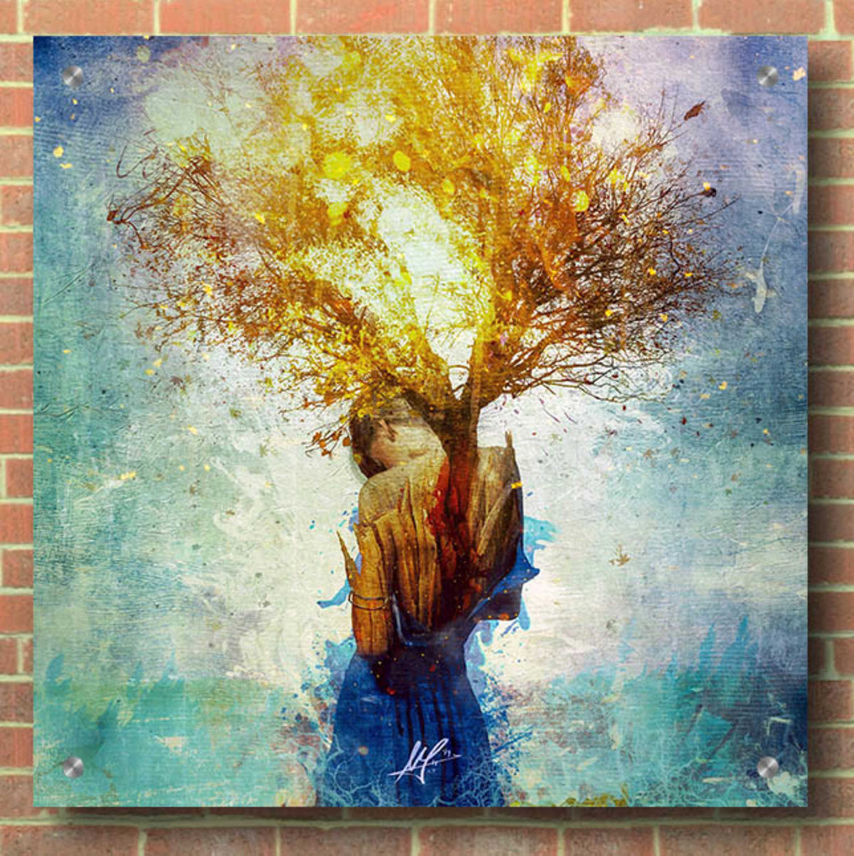 Epic Art 'Forgiveness' by Mario Sanchez Nevado, Acrylic Glass Wall Art,36x36