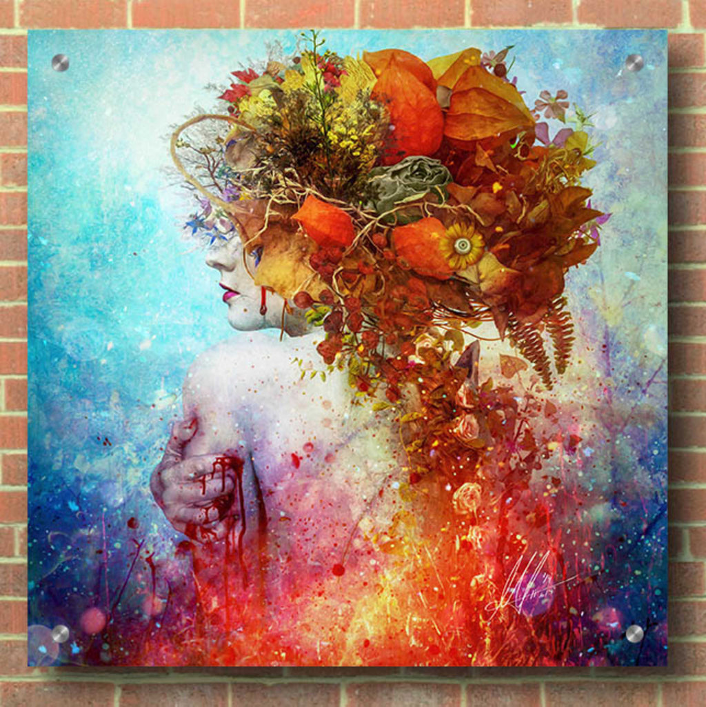 Epic Art 'Compassion' by Mario Sanchez Nevado, Acrylic Glass Wall Art,36x36