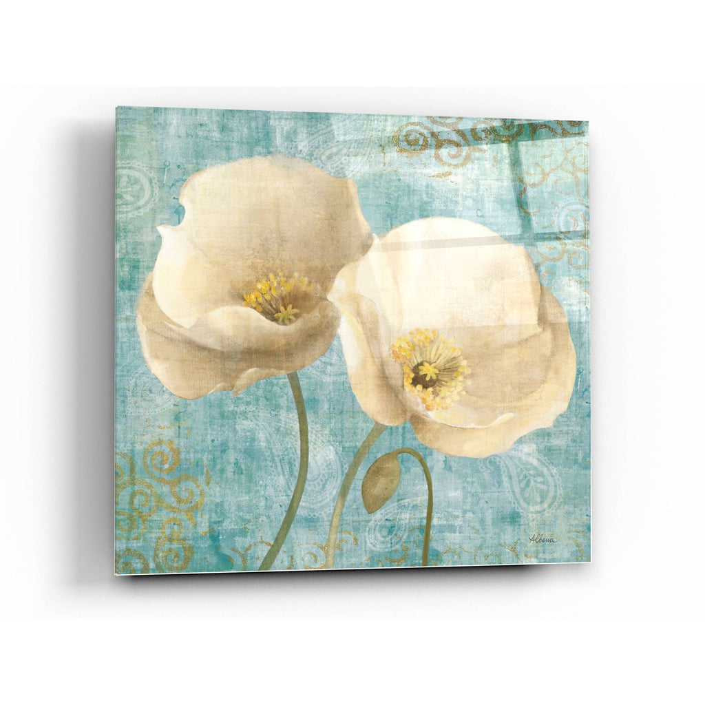 Poppies on Paisley by Albena Hristova acrylic glass wall art