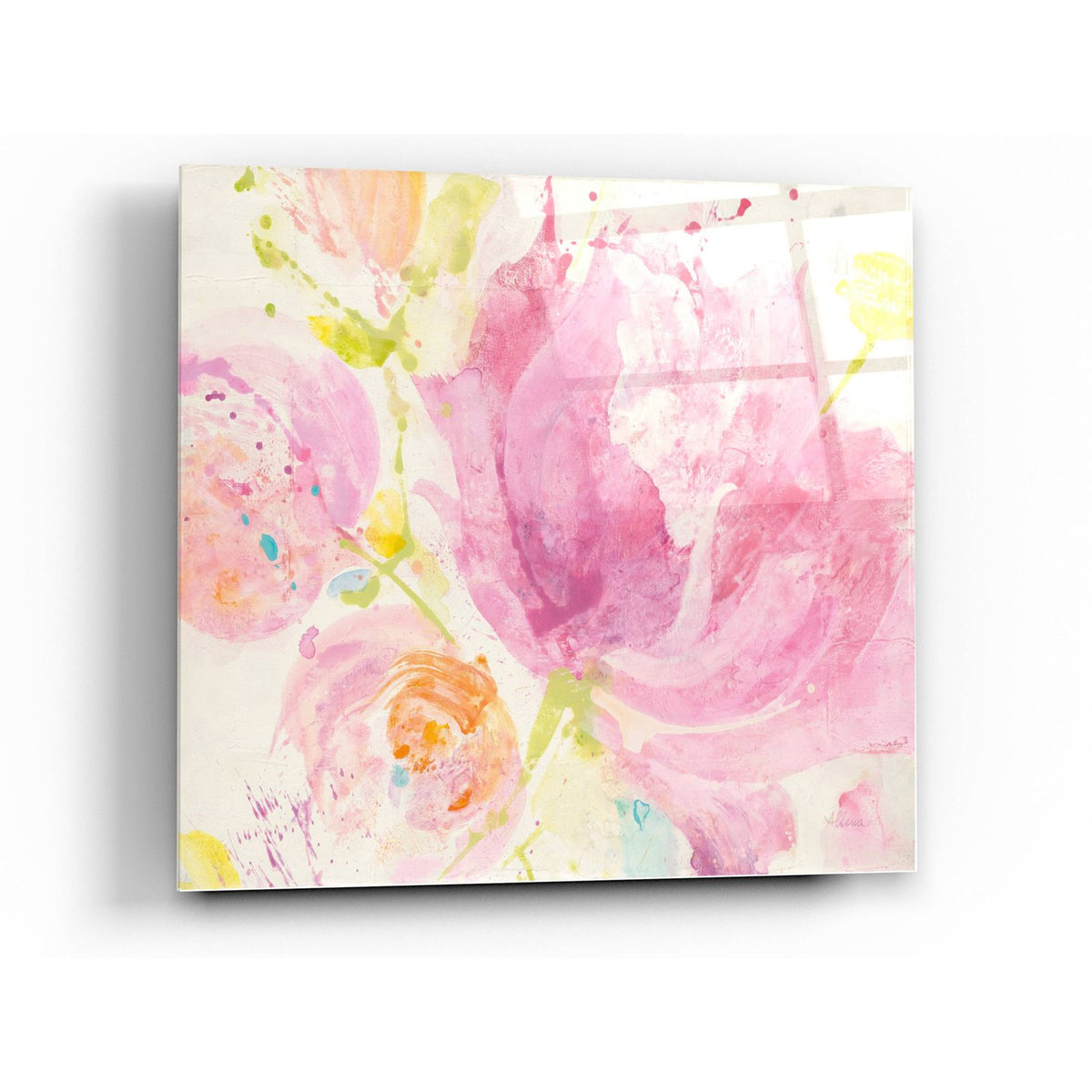 Spring Abstracts Florals II by Albena Hristova acrylic glass wall art