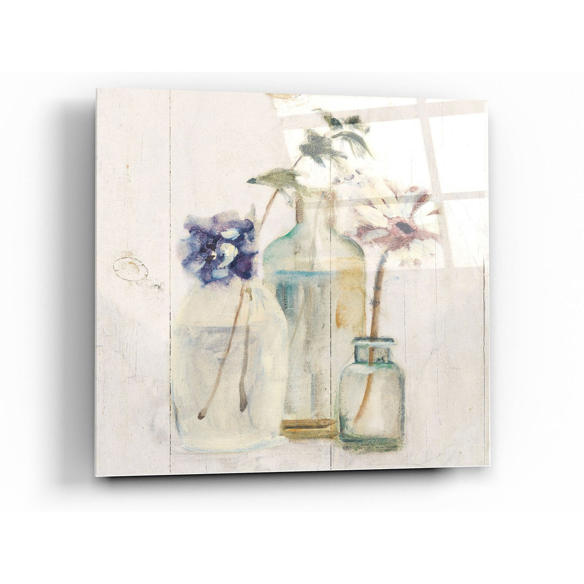 Blossoms on Birch III by Cheri Blum acrylic glass wall art