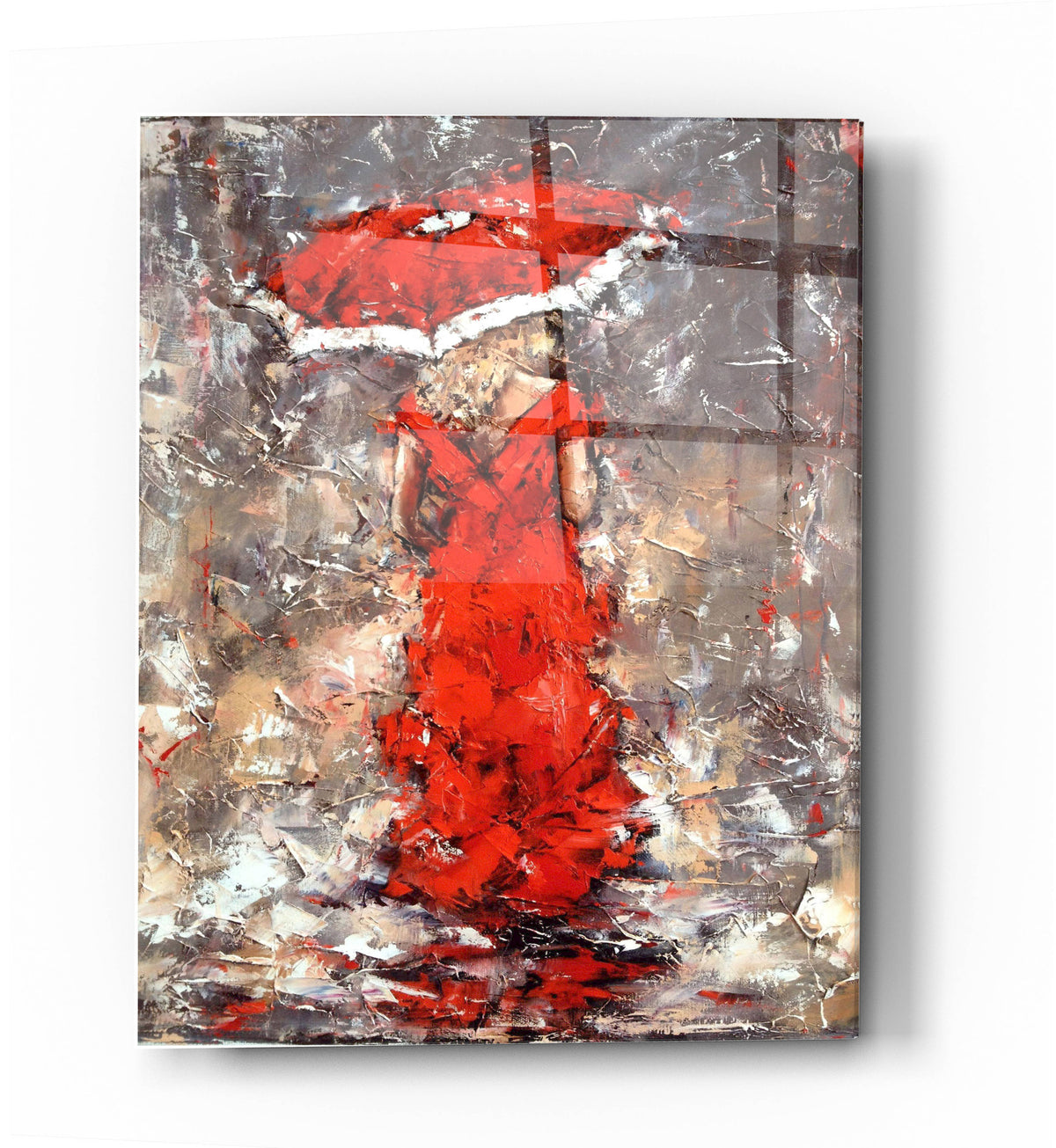 Epic Art 'Woman With Umbrella' by Alexander Gunin, Acrylic Glass Wall Art
