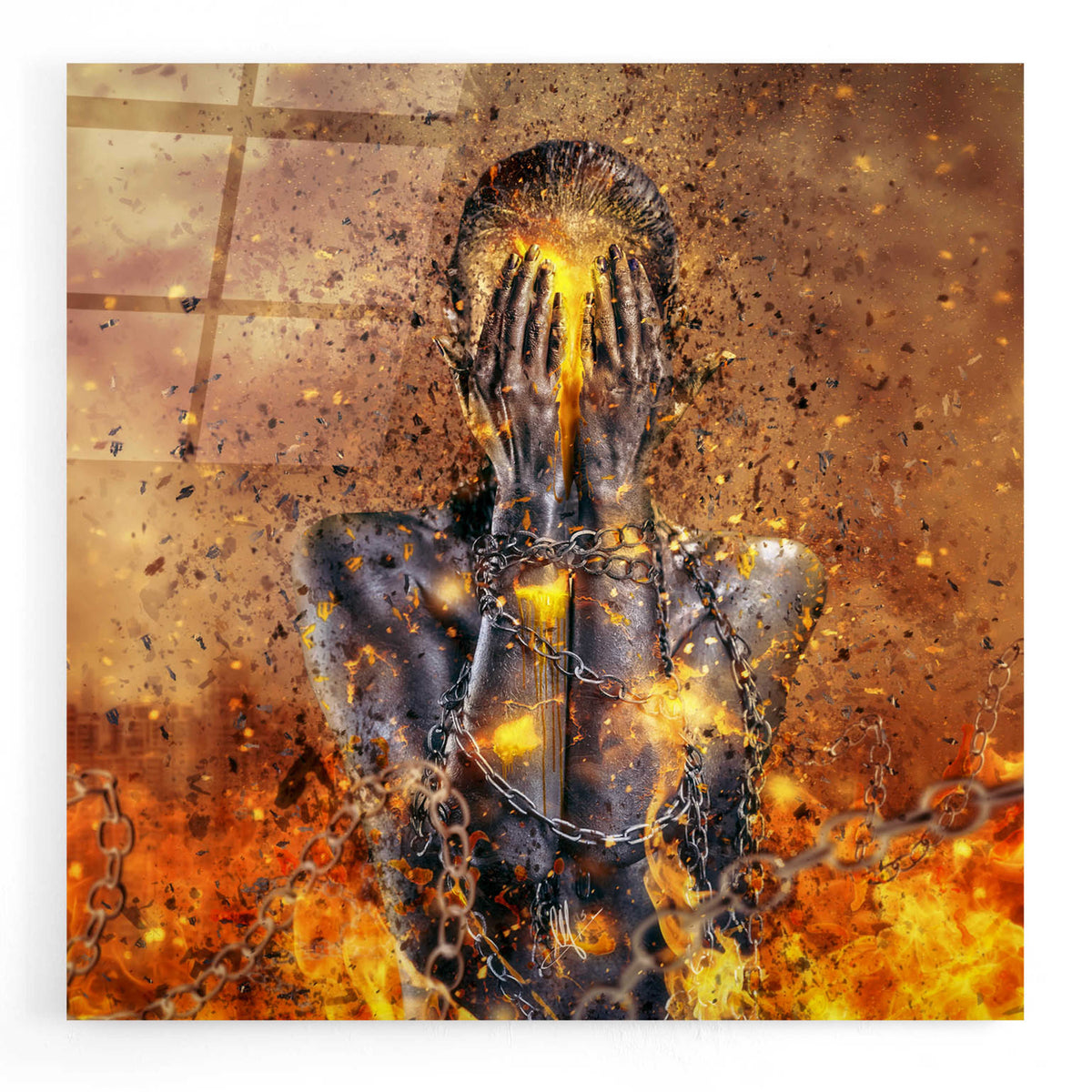 Epic Art 'Through Ashes Rise' by Mario Sanchez Nevado, Acrylic Glass Wall Art