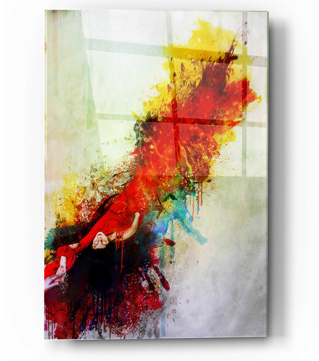 Epic Art 'Violently Happy' by Mario Sanchez Nevado, Acrylic Glass Wall Art