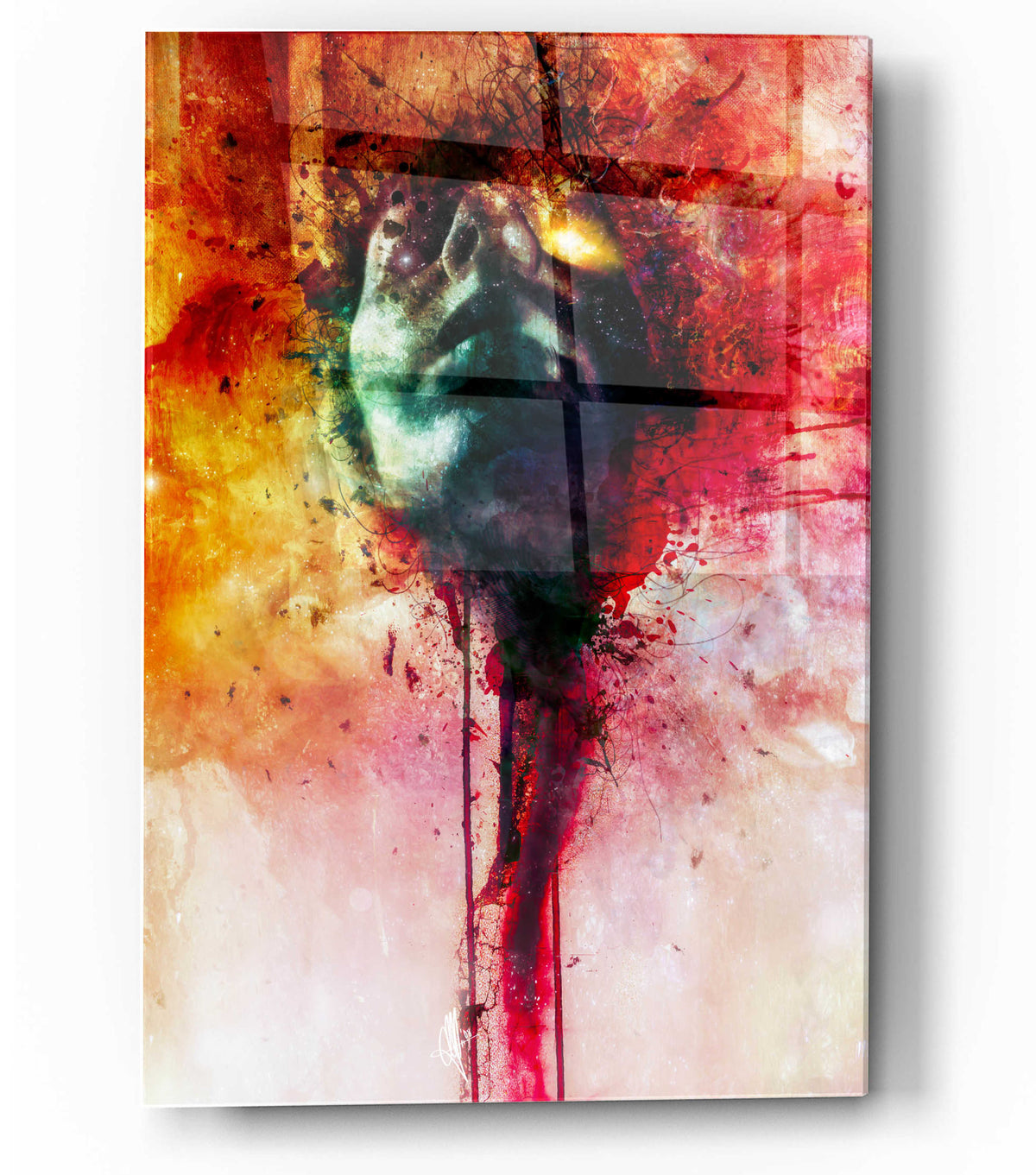 Epic Art 'W.O.U.N.D.S' by Mario Sanchez Nevado, Acrylic Glass Wall Art