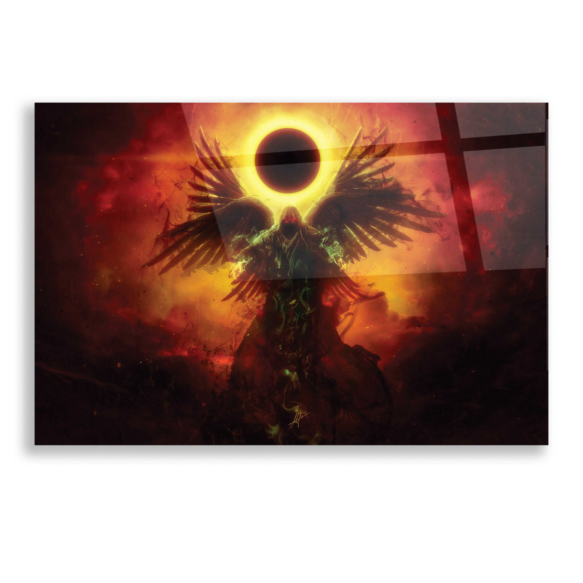 Epic Art 'Wings of Apocalypse' by Mario Sanchez Nevado, Acrylic Glass Wall Art