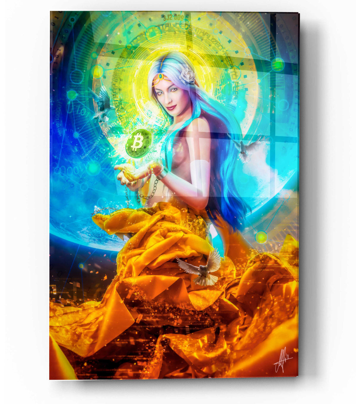 Epic Art 'Vires in Numeris' by Mario Sanchez Nevado, Acrylic Glass Wall Art