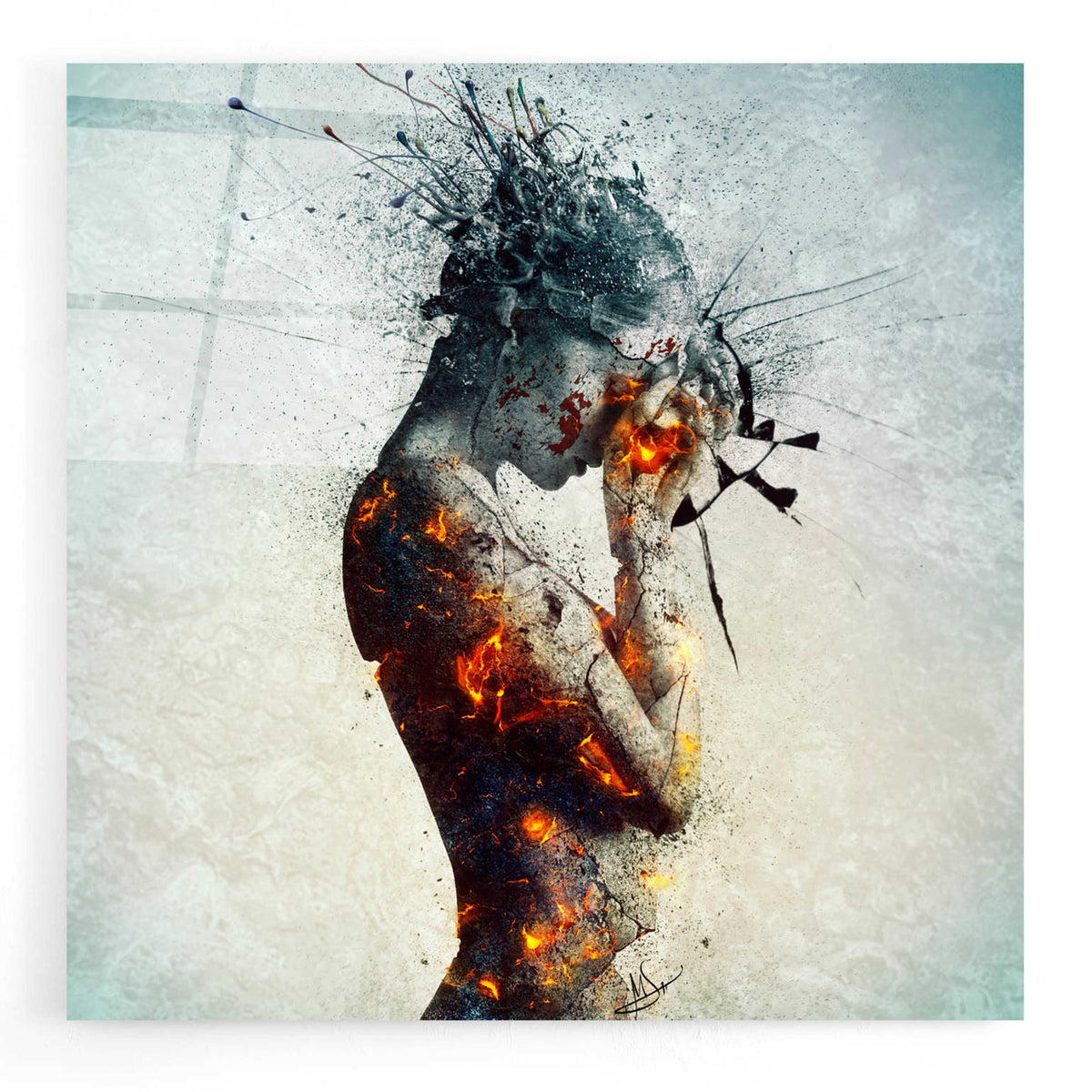 Epic Art 'Deliberation' by Mario Sanchez Nevado, Acrylic Glass Wall Art