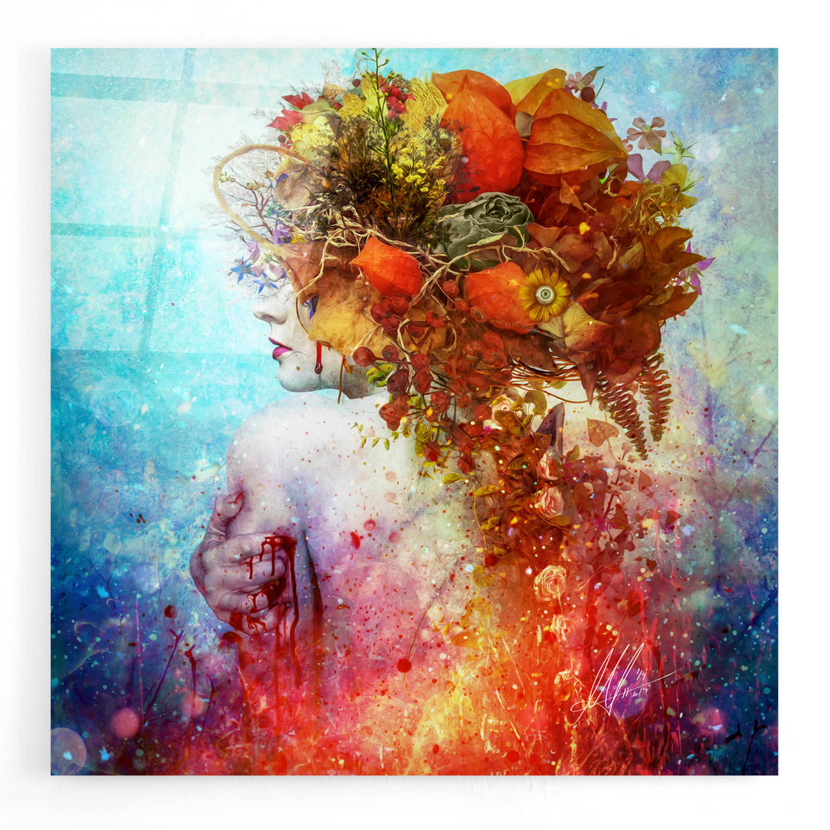Epic Art 'Compassion' by Mario Sanchez Nevado, Acrylic Glass Wall Art