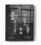 Epic Art 'Tattoo Machine Blueprint Patent Chalkboard' Acrylic Glass Wall Art