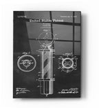 Epic Art 'Barber Pole Blueprint Patent Chalkboard' Acrylic Glass Wall Art