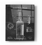 Epic Art 'Bottle Blueprint Patent Chalkboard' Acrylic Glass Wall Art