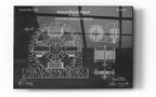 Epic Art 'Tesla Electro Magnetic Motor Blueprint Patent Chalkboard' Acrylic Glass Wall Art