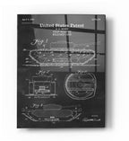 Epic Art 'Self-Digging Military Tank Blueprint Patent Chalkboard' Acrylic Glass Wall Art