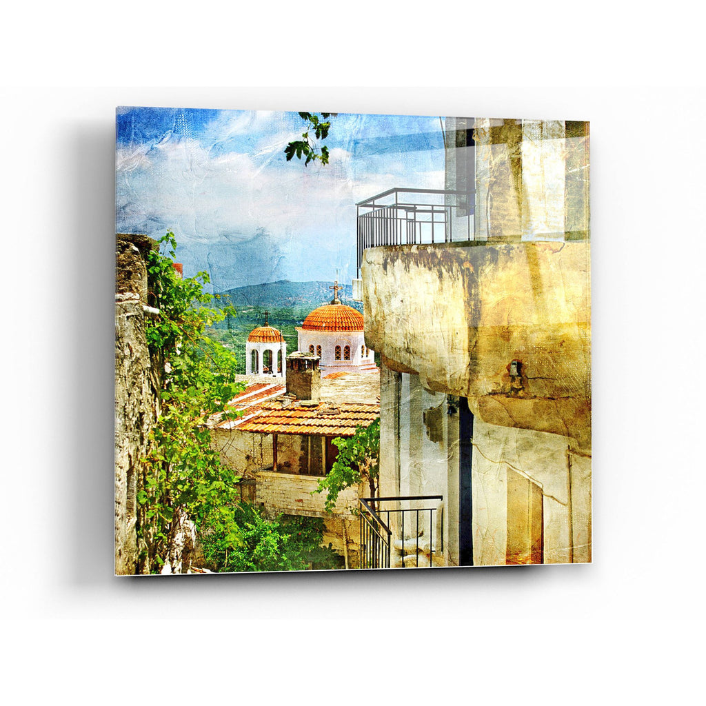 Epic Art 'Santorini II' Acrylic Glass Wall Art