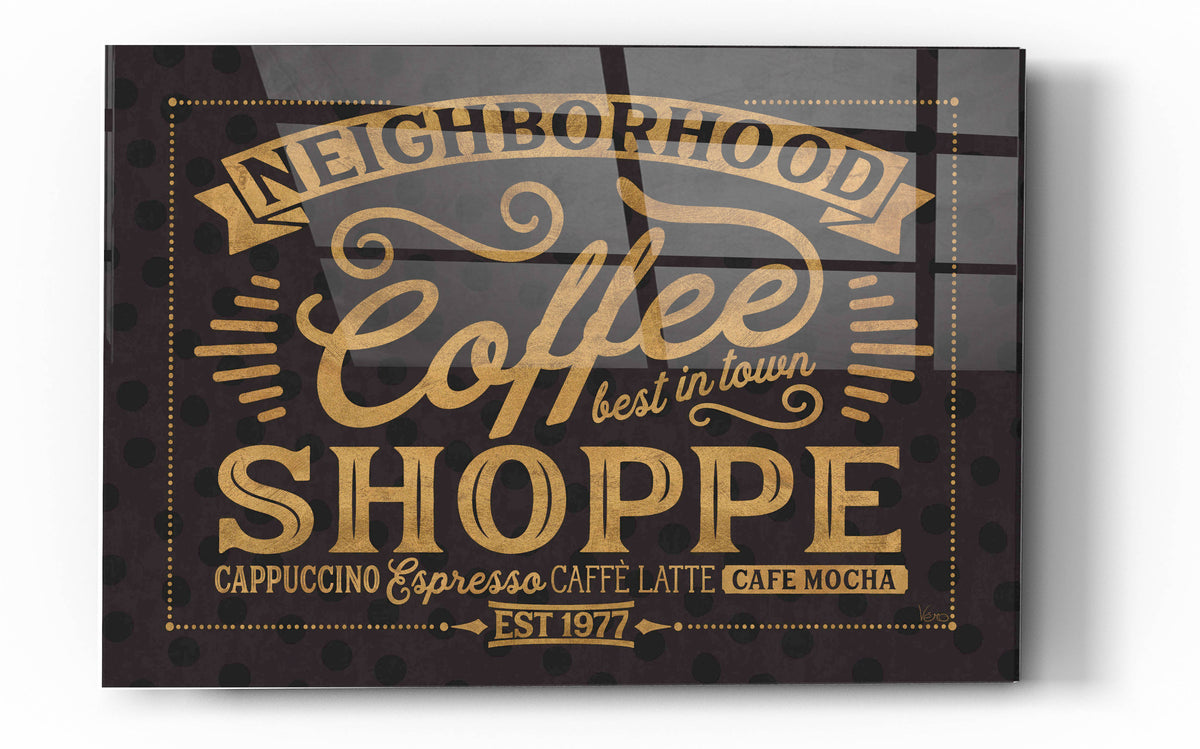 Epic Art 'Coffee and Friends IV' by Veronique Charron, Acrylic Glass Wall Art