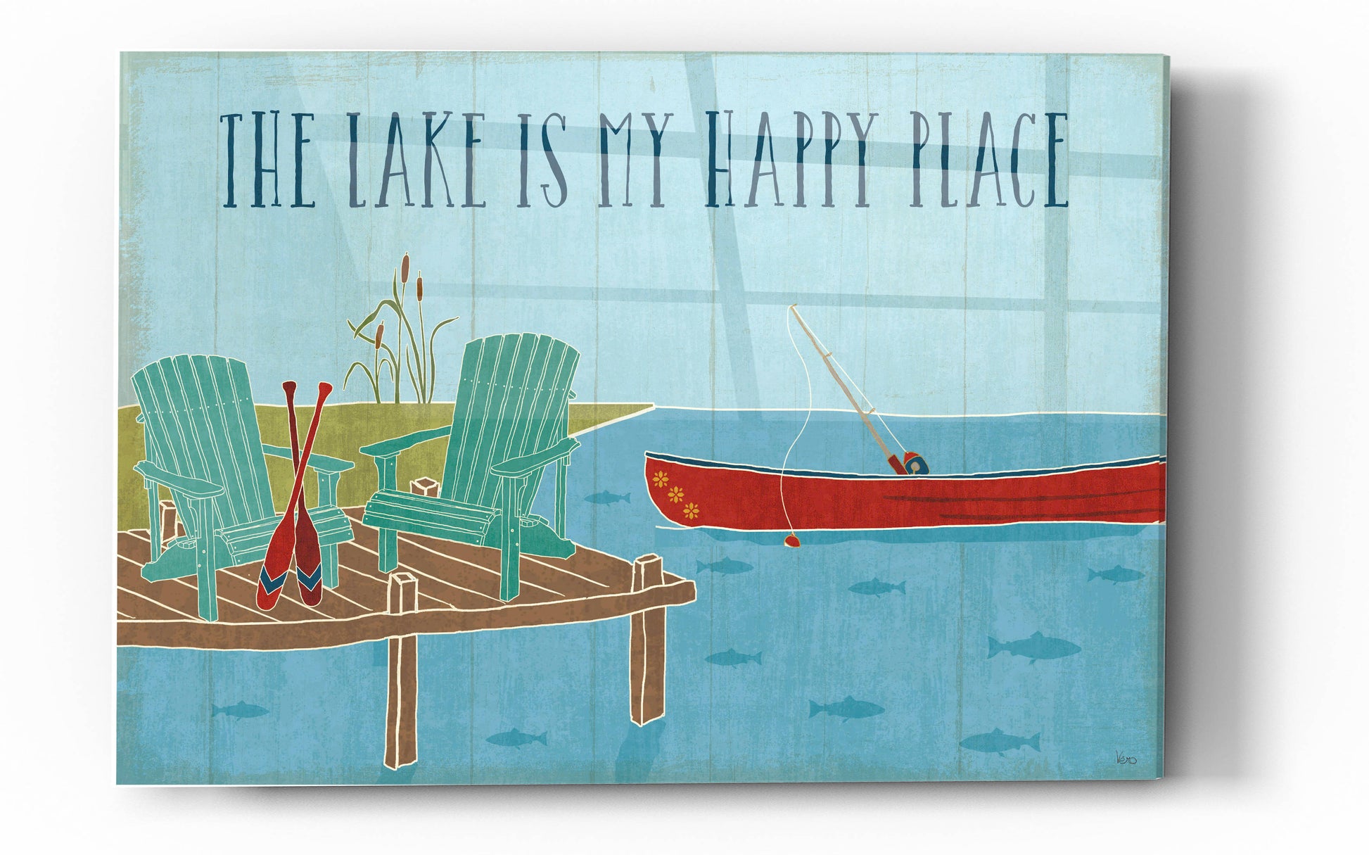 Epic Art 'Lake Pals II' by Veronique Charron, Acrylic Glass Wall Art
