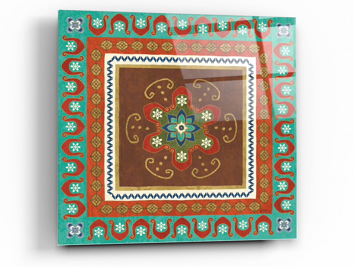 Epic Art 'Mexican Fiesta IV' by Veronique Charron, Acrylic Glass Wall Art