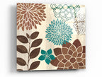 Epic Art 'Abstract Garden Blue I' by Veronique Charron, Acrylic Glass Wall Art