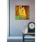 Epic Art 'The Kiss' by Gustav Klimt, Acrylic Glass Wall Art,24x24