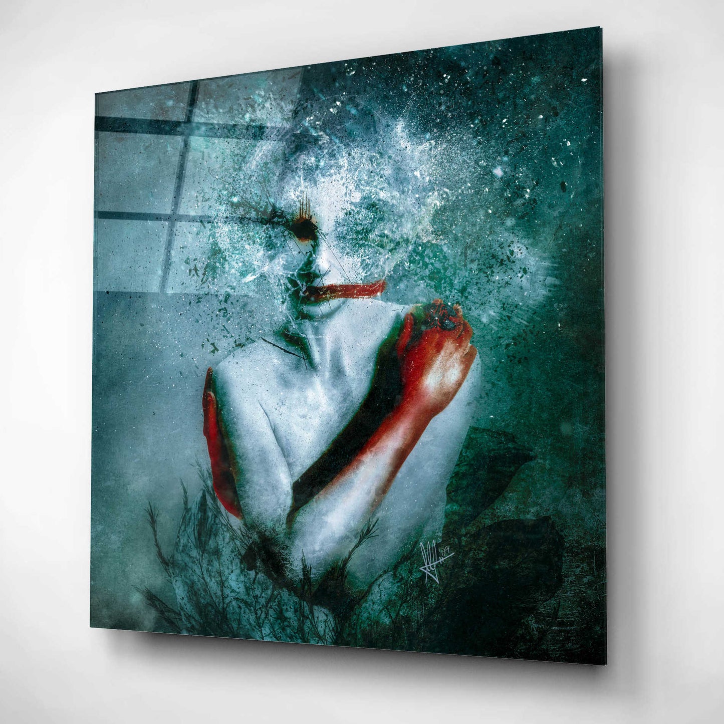 Epic Art '(Blooming) Protection' by Mario Sanchez Nevado, Acrylic Glass Wall Art,12x12