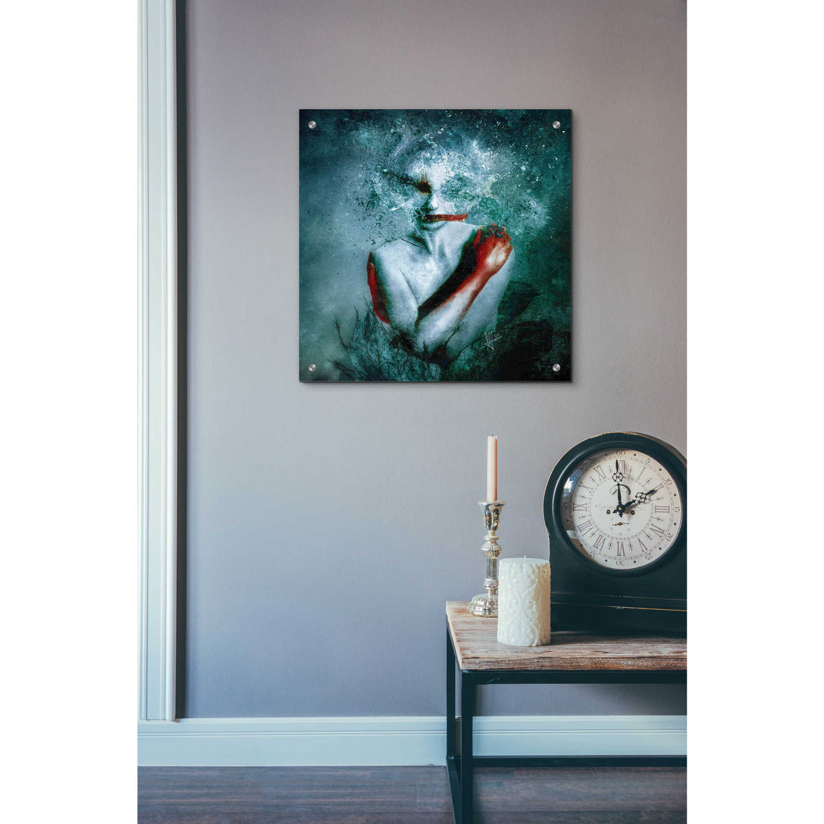 Epic Art '(Blooming) Protection' by Mario Sanchez Nevado, Acrylic Glass Wall Art,24x24