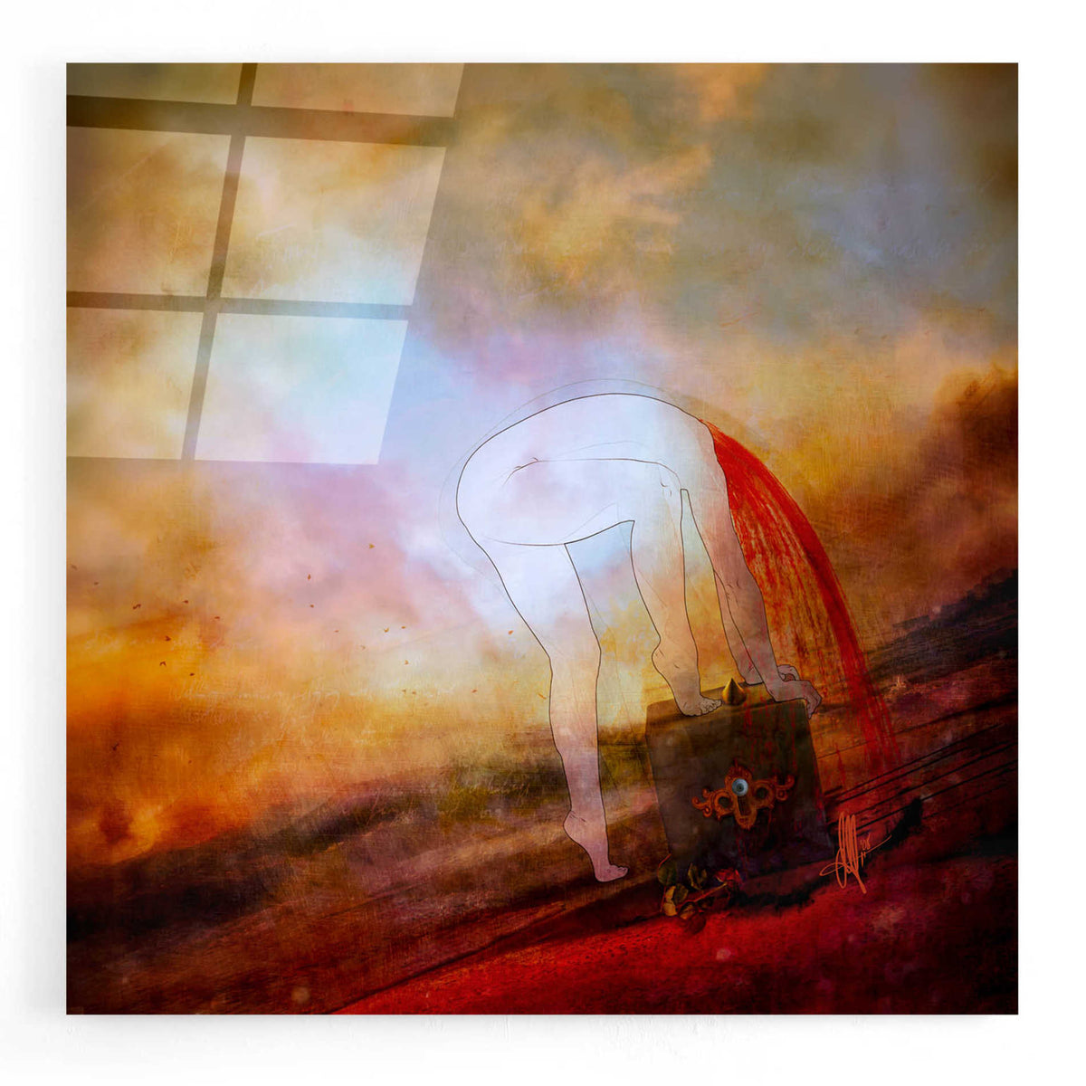 Epic Art 'Caer' by Mario Sanchez Nevado, Acrylic Glass Wall Art