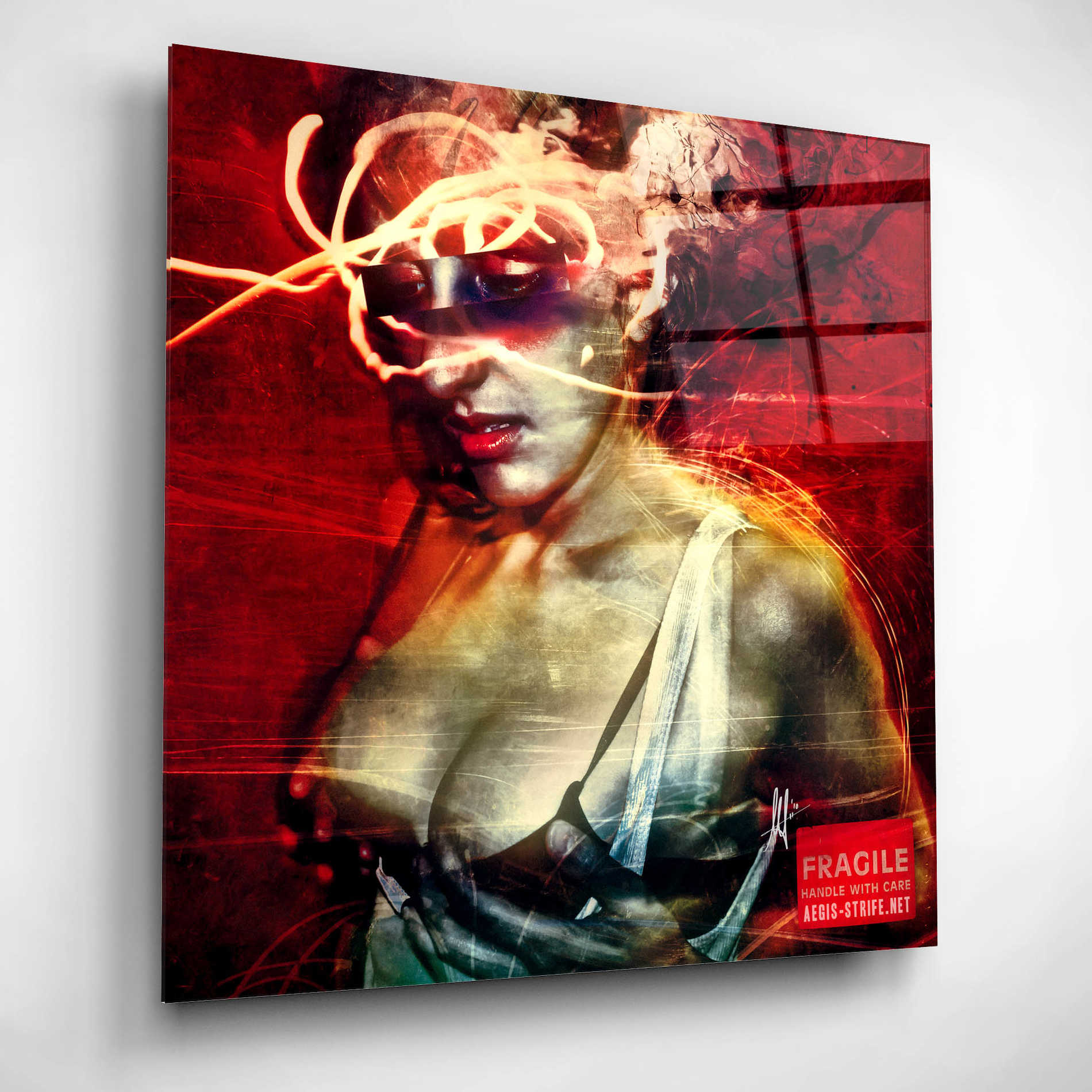 Epic Art 'Dare' by Mario Sanchez Nevado, Acrylic Glass Wall Art,12x12