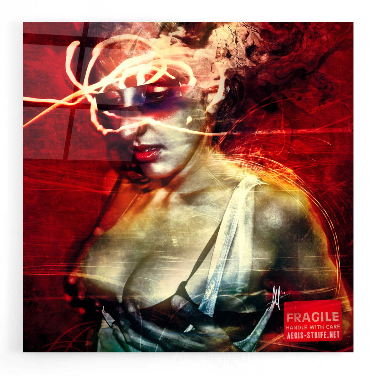 Epic Art 'Dare' by Mario Sanchez Nevado, Acrylic Glass Wall Art