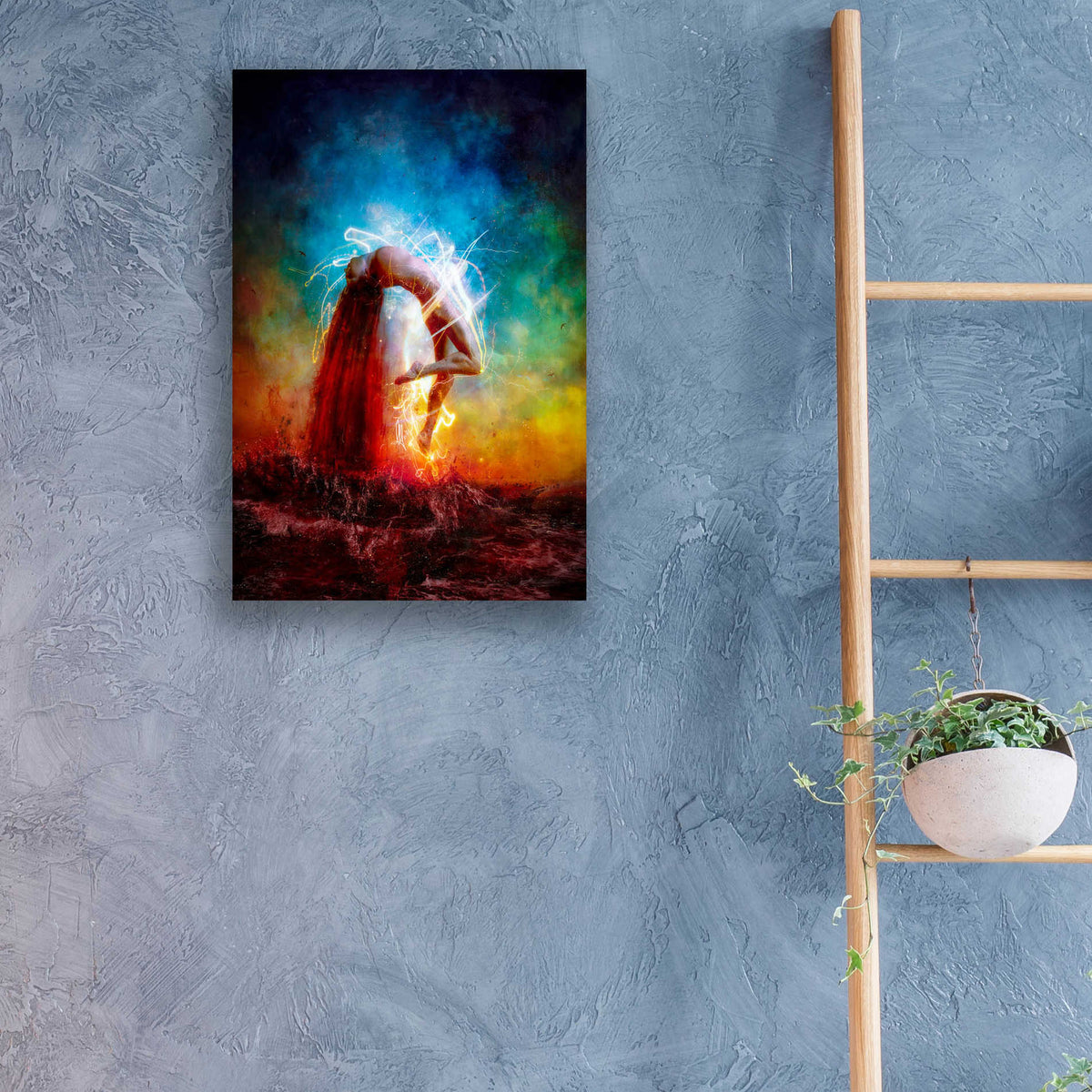 Epic Art 'Electricity' by Mario Sanchez Nevado, Acrylic Glass Wall Art,16x24