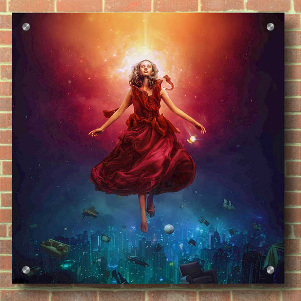 Epic Art 'Elevate' by Mario Sanchez Nevado, Acrylic Glass Wall Art,36x36