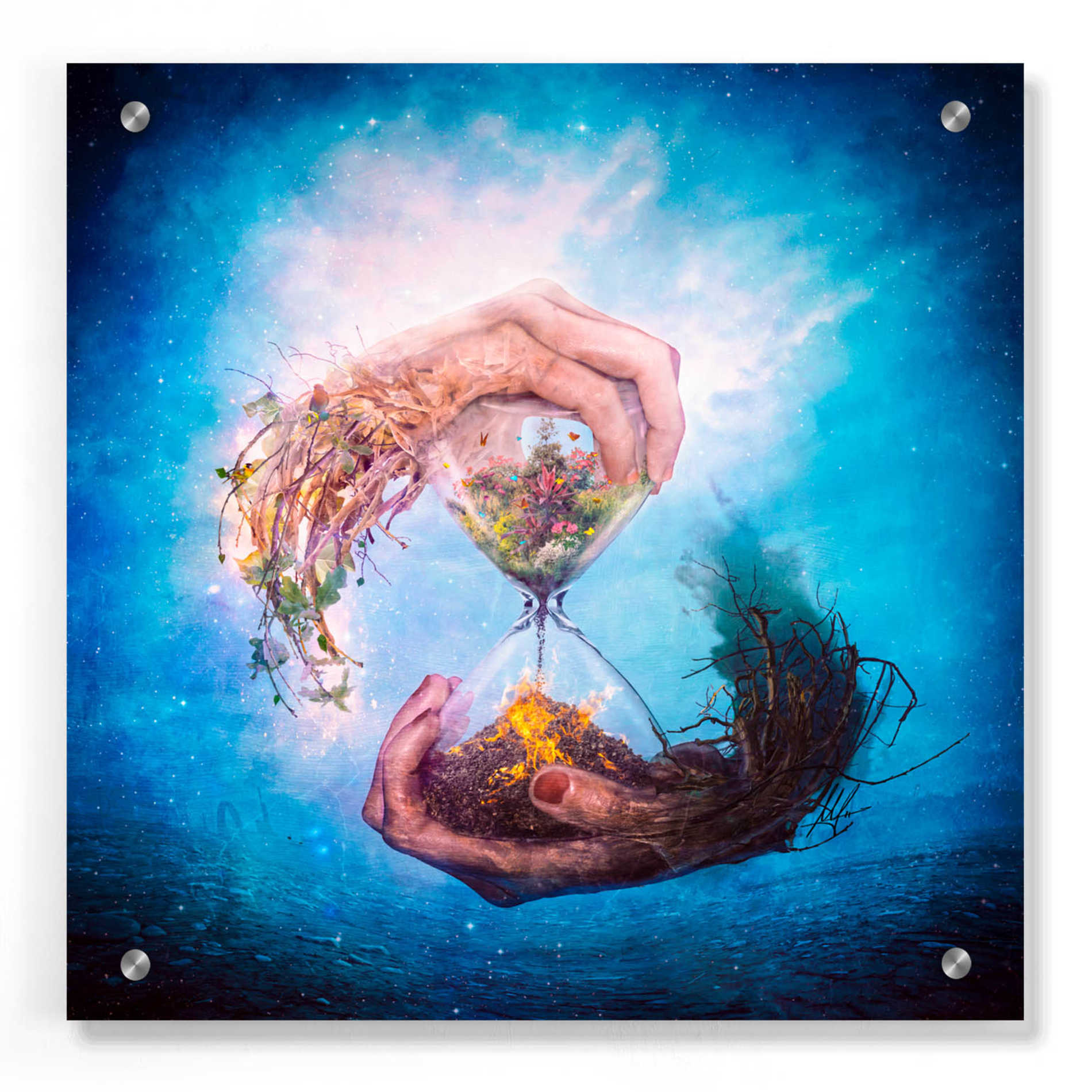 Epic Art 'Where Stories Unfold' by Mario Sanchez Nevado, Acrylic Glass Wall Art,36x36