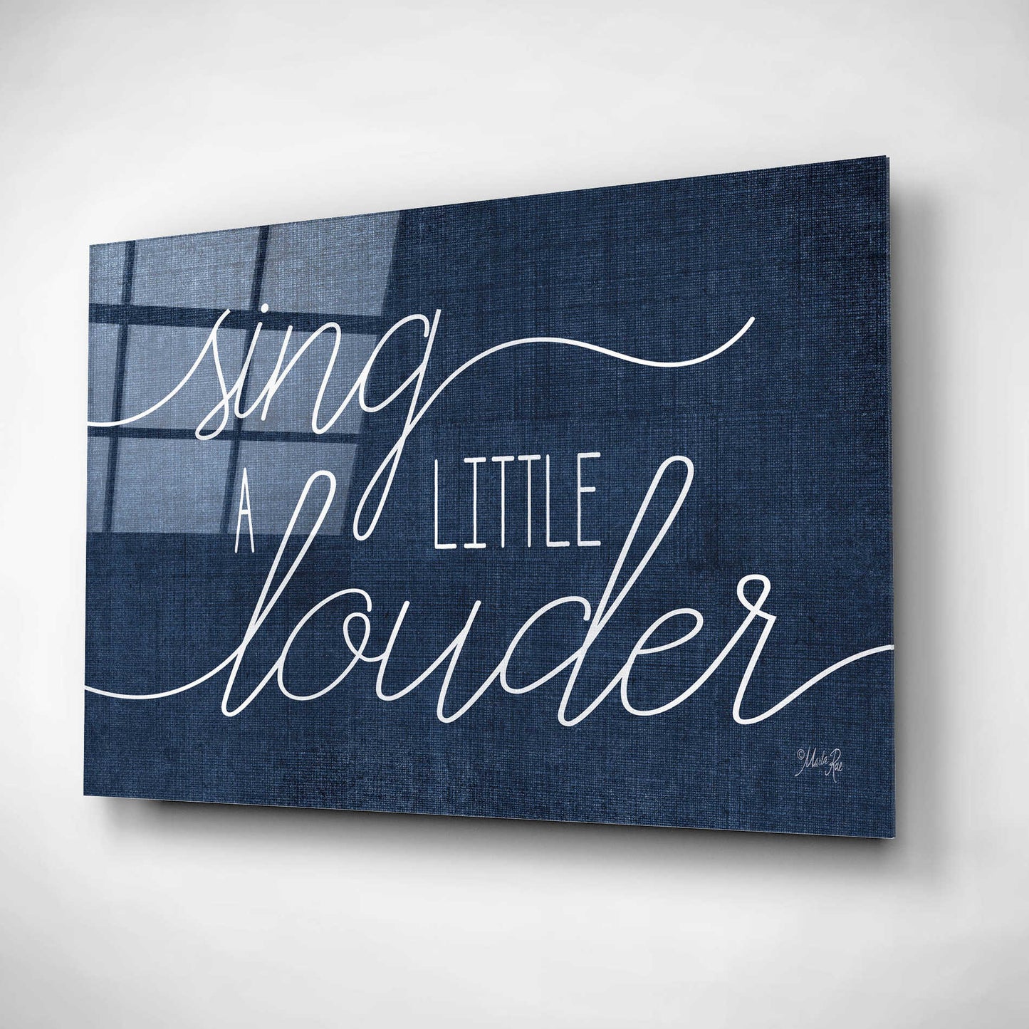 Epic Art 'Sing a Little Louder' by Marla Rae, Acrylic Glass Wall Art,16x12