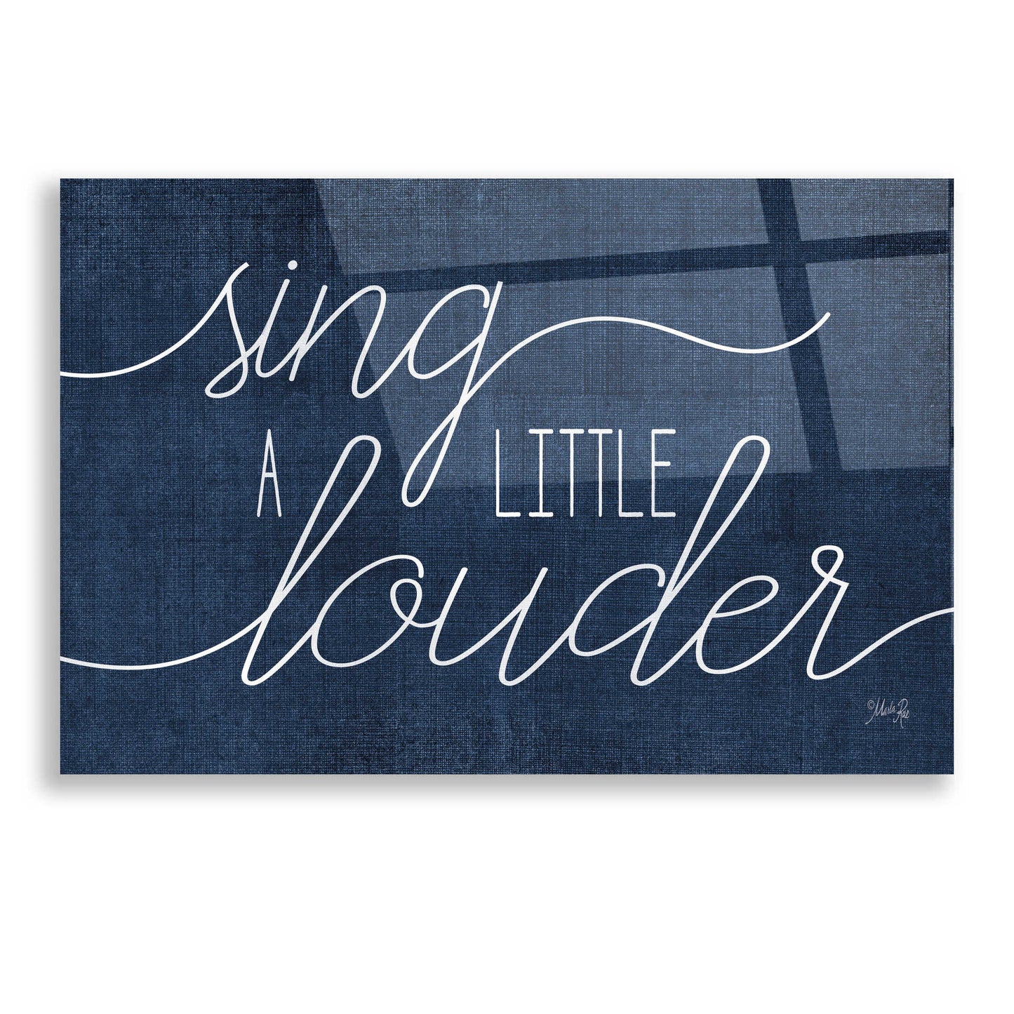 Epic Art 'Sing a Little Louder' by Marla Rae, Acrylic Glass Wall Art,16x12